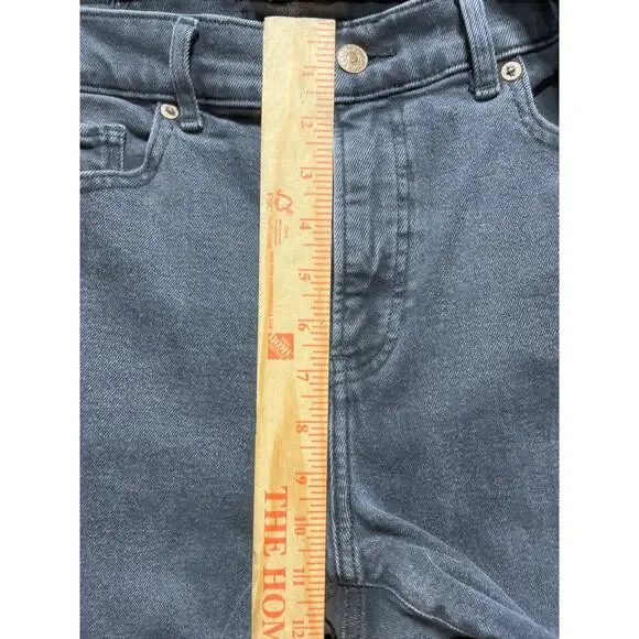 Express Men’s Modern Straight Jeans Gray Black Wash Size 8L Slim Fit - Picture 8 of 10